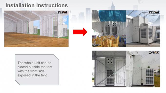 10 톤 옥외 기후 통제를 위한 휴대용 Aircond Drez 전시회 천막 에어 컨디셔너